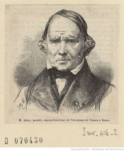 Recueil, Portrait de Jean ALAUX (1786-1864), peintre, Bibliothèque nationale de France, département Estampes et photographies, N-2 (ALAUX, Jean), D