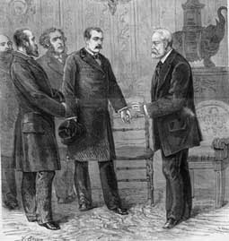Georges Clemenceau, président du conseil municipal de Paris, annonçant à Victor Hugo qu'il est nommé délégué sénatorial, c'est-à-dire électeur pour les élections sénatoriales