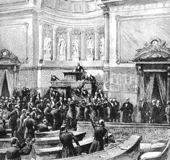 Le 5 mars 1881, le Sénat fait une ovation à Victor Hugo