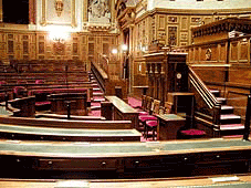 Salle des séances du Sénat vue de la place qu'occupait Victor Hugo