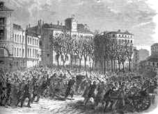 Les canons sont ramenés à la mairie de Montmartre