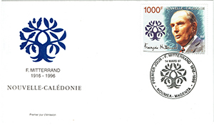 Épreuve de luxe du timbre de Nouvelle­ Calédonie à 1000 F Pacifique
