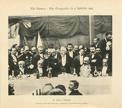 Réception de M. Combes à Auxerre, le 4 septembre 1904. Archives municipales d’Auxerre. 1 1 99
