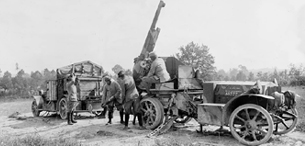 ECPAD - SPA 26 L 1289 - Vienne-le-Château (Marne). Auto canon de 75 mm contre avion et caisson à munitions. - 25/07/1916 - Samama-Chikli, Albert