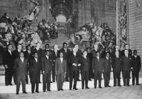 Illustration : le Général de Gaulle et les chefs d'État africains