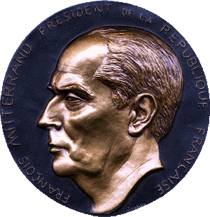Médaille de François Mitterrand