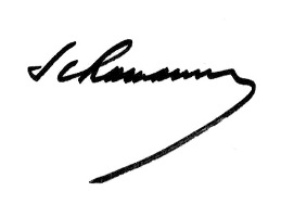 Signature de Maurice Schumann