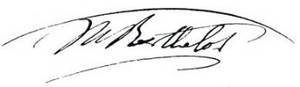 Signature Marcellin Berthelot